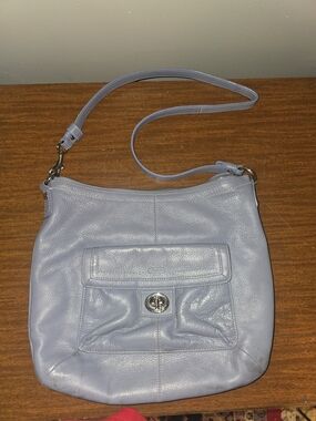 Coach Penelope Leather Convertible Soho Bag Lavender